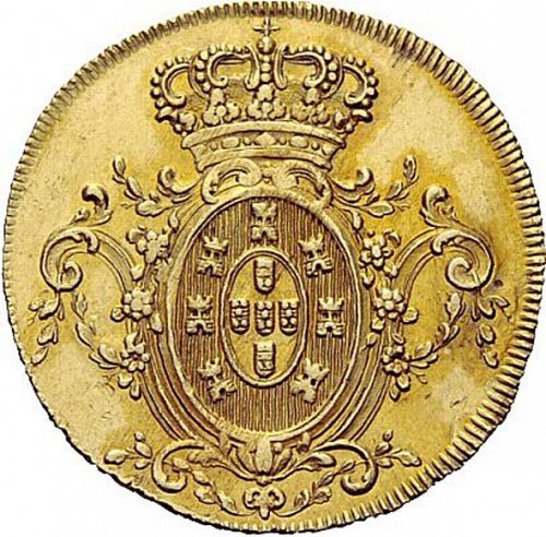 3200 Réis ( Meia Peça ) Reverse Image minted in PORTUGAL in 1807 (1799-16 - Joâo <small>- Príncipe Regente</small>)  - The Coin Database