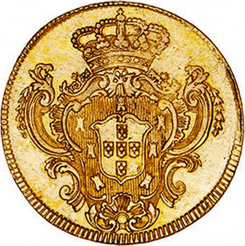 3200 Réis ( Meia Peça ) Reverse Image minted in PORTUGAL in 1789 (1786-99 - Maria I)  - The Coin Database
