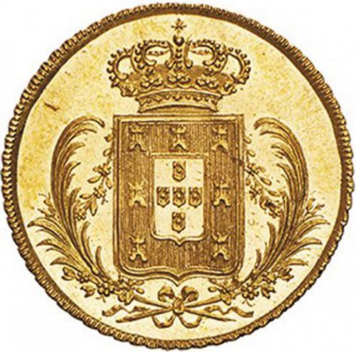3750 Réis ( Meia Peça ) Reverse Image minted in PORTUGAL in 1828 (1828-34 - Miguel I)  - The Coin Database