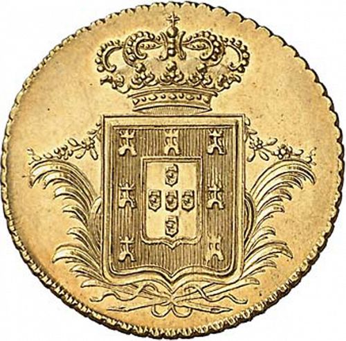 3750 Réis ( Meia Peça ) Reverse Image minted in PORTUGAL in 1830 (1828-34 - Miguel I)  - The Coin Database