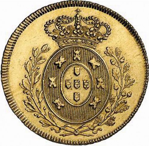 3750 Réis ( Meia Peça ) Reverse Image minted in PORTUGAL in 1827 (1826-28 - Pedro IV)  - The Coin Database