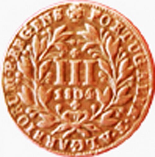 3 Réis Obverse Image minted in PORTUGAL in 1804 (1799-16 - Joâo <small>- Príncipe Regente</small>)  - The Coin Database