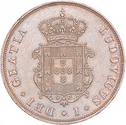 3 Réis Obverse Image minted in PORTUGAL in 1875 (1861-89 - Luis I)  - The Coin Database