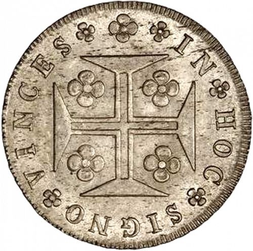 480 Réis ( Cruzado Novo ) Reverse Image minted in PORTUGAL in 1819 (1816-26 - Joâo VI)  - The Coin Database