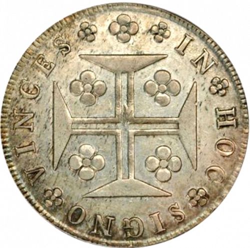 480 Réis ( Cruzado Novo ) Reverse Image minted in PORTUGAL in 1823 (1816-26 - Joâo VI)  - The Coin Database