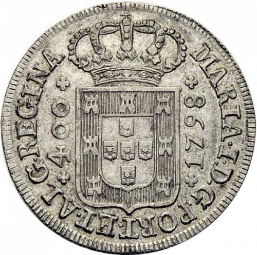 480 Réis ( Cruzado Novo ) Obverse Image minted in PORTUGAL in 1798 (1786-99 - Maria I)  - The Coin Database