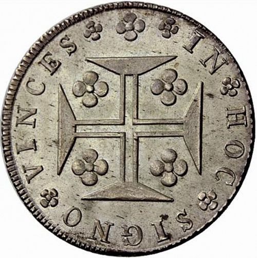 480 Réis ( Cruzado Novo ) Reverse Image minted in PORTUGAL in 1828 (1828-34 - Miguel I)  - The Coin Database