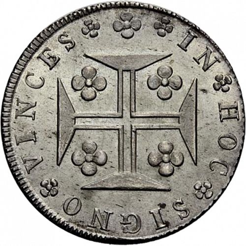 480 Réis ( Cruzado Novo ) Reverse Image minted in PORTUGAL in 1828 (1828-34 - Miguel I)  - The Coin Database