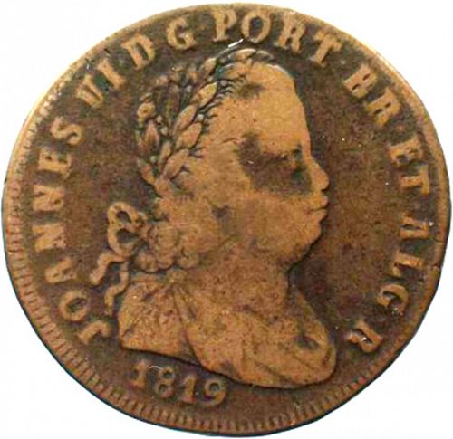40 Réis ( Pataco ) Obverse Image minted in PORTUGAL in 1819 (1816-26 - Joâo VI)  - The Coin Database