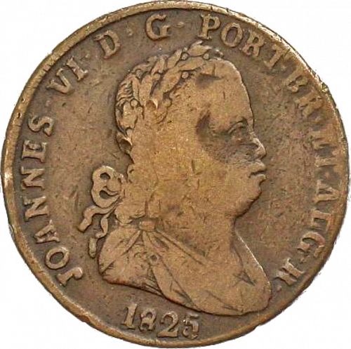 40 Réis ( Pataco ) Obverse Image minted in PORTUGAL in 1825 (1816-26 - Joâo VI)  - The Coin Database