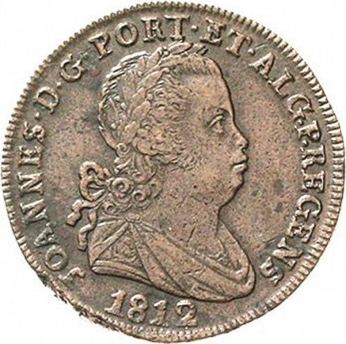 40 Réis ( Pataco ) Obverse Image minted in PORTUGAL in 1812 (1799-16 - Joâo <small>- Príncipe Regente</small>)  - The Coin Database