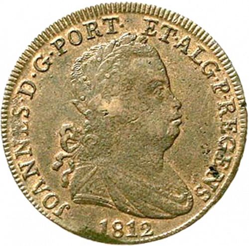 40 Réis ( Pataco ) Obverse Image minted in PORTUGAL in 1812 (1799-16 - Joâo <small>- Príncipe Regente</small>)  - The Coin Database