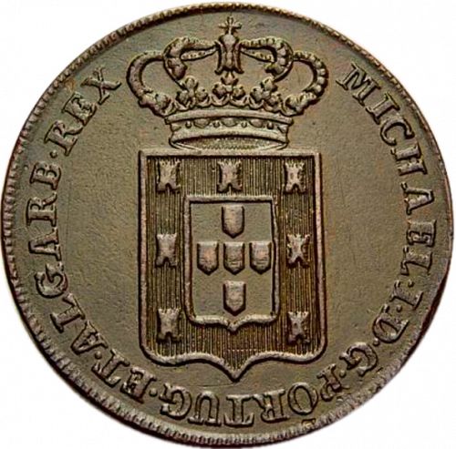40 Réis Obverse Image minted in PORTUGAL in 1830 (1828-34 - Miguel I)  - The Coin Database