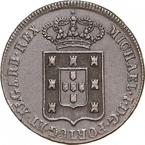 40 Réis Obverse Image minted in PORTUGAL in 1831 (1828-34 - Miguel I)  - The Coin Database