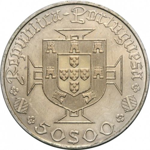 50 Escudos Obverse Image minted in PORTUGAL in 1969 (1910-01 - República)  - The Coin Database