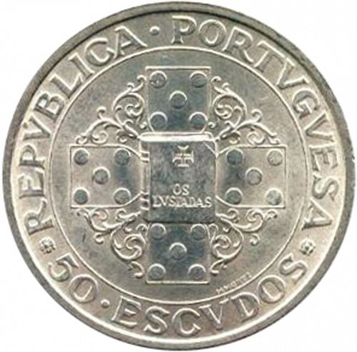 50 Escudos Obverse Image minted in PORTUGAL in 1972 (1910-01 - República)  - The Coin Database