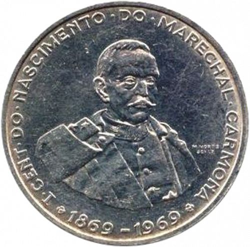 50 Escudos Reverse Image minted in PORTUGAL in 1969 (1910-01 - República)  - The Coin Database