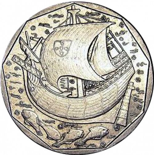 50 Escudos Reverse Image minted in PORTUGAL in 1989 (1986-01 - República <small> - New Design</small>)  - The Coin Database