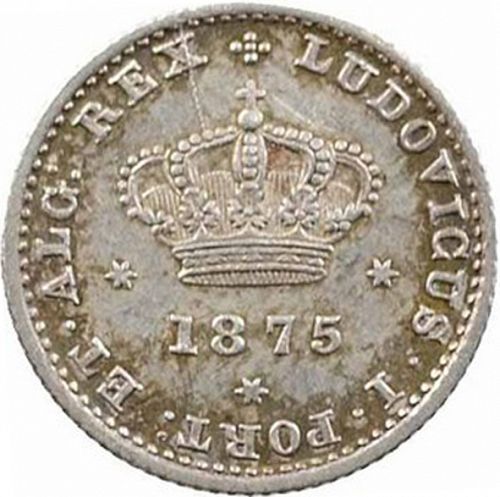 50 Réis ( Meio Tostâo ) Obverse Image minted in PORTUGAL in 1875 (1861-89 - Luis I)  - The Coin Database