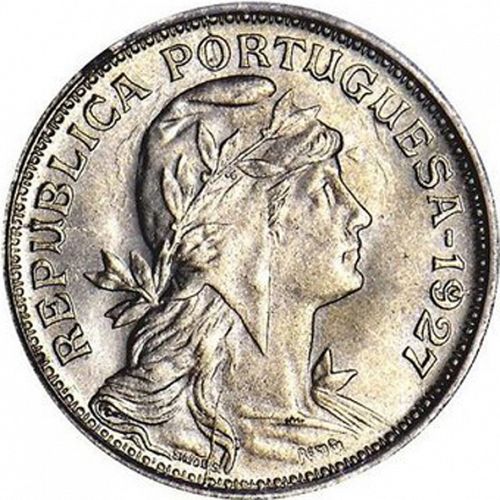 50 Centavos Obverse Image minted in PORTUGAL in 1927 (1910-01 - República)  - The Coin Database