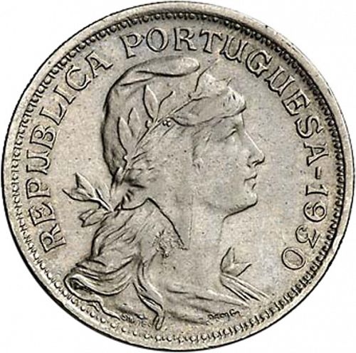 50 Centavos Obverse Image minted in PORTUGAL in 1930 (1910-01 - República)  - The Coin Database