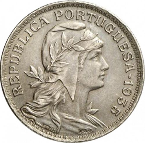 50 Centavos Obverse Image minted in PORTUGAL in 1935 (1910-01 - República)  - The Coin Database