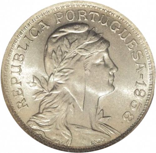 50 Centavos Obverse Image minted in PORTUGAL in 1938 (1910-01 - República)  - The Coin Database