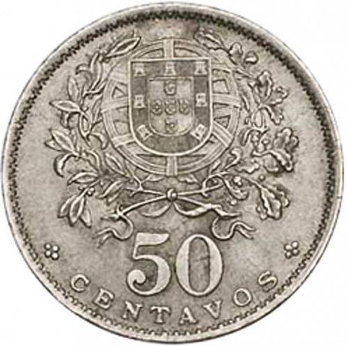 50 Centavos Reverse Image minted in PORTUGAL in 1929 (1910-01 - República)  - The Coin Database