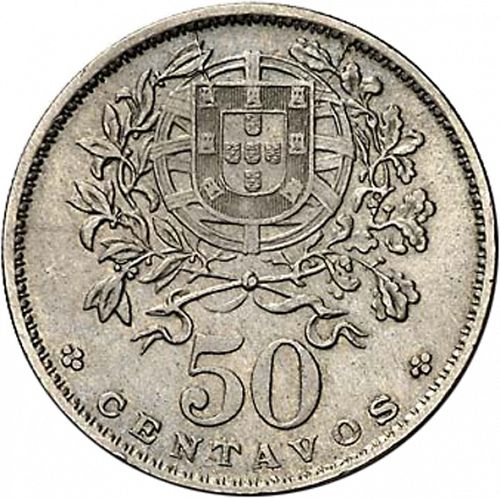 50 Centavos Reverse Image minted in PORTUGAL in 1930 (1910-01 - República)  - The Coin Database