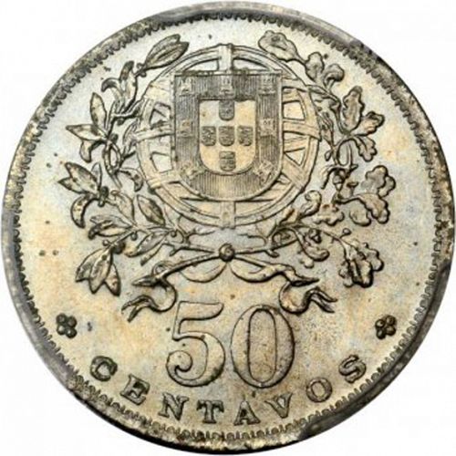50 Centavos Reverse Image minted in PORTUGAL in 1931 (1910-01 - República)  - The Coin Database