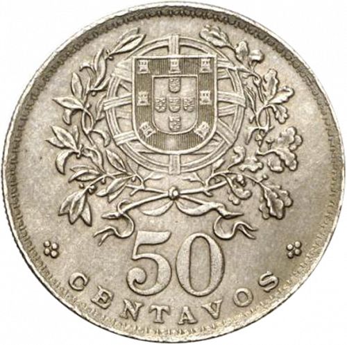 50 Centavos Reverse Image minted in PORTUGAL in 1935 (1910-01 - República)  - The Coin Database