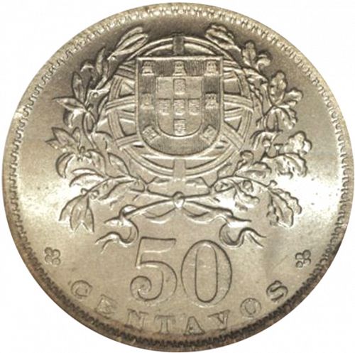 50 Centavos Reverse Image minted in PORTUGAL in 1938 (1910-01 - República)  - The Coin Database