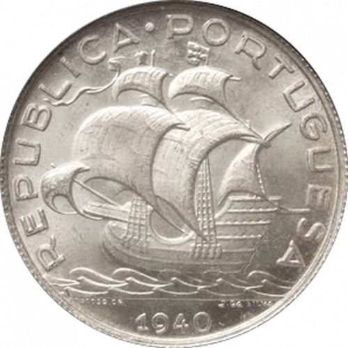 5 Escudos Obverse Image minted in PORTUGAL in 1940 (1910-01 - República)  - The Coin Database