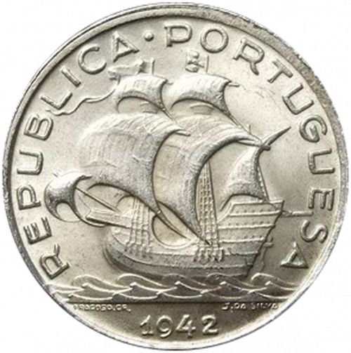 5 Escudos Obverse Image minted in PORTUGAL in 1942 (1910-01 - República)  - The Coin Database