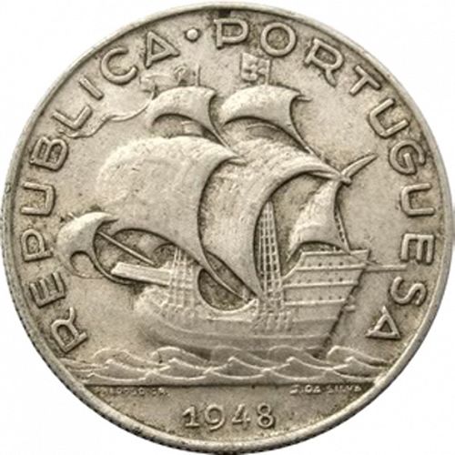 5 Escudos Obverse Image minted in PORTUGAL in 1948 (1910-01 - República)  - The Coin Database