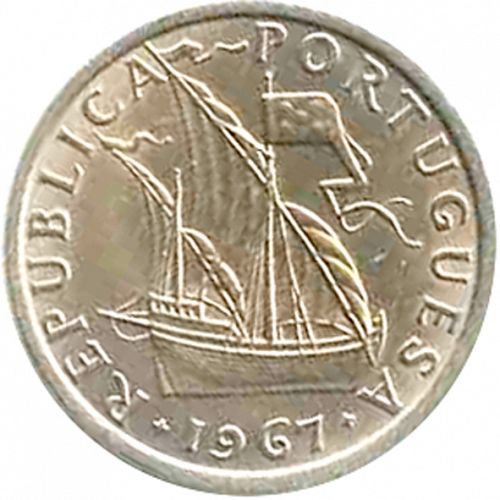 5 Escudos Obverse Image minted in PORTUGAL in 1967 (1910-01 - República)  - The Coin Database