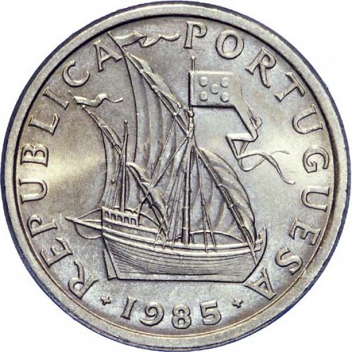 5 Escudos Obverse Image minted in PORTUGAL in 1985 (1910-01 - República)  - The Coin Database
