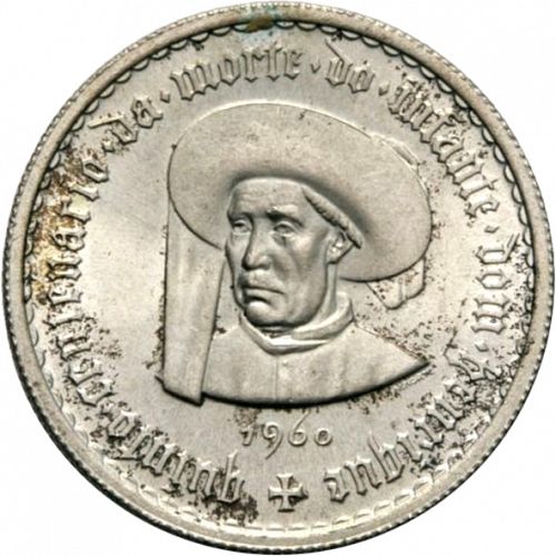 5 Escudos Reverse Image minted in PORTUGAL in 1960 (1910-01 - República)  - The Coin Database