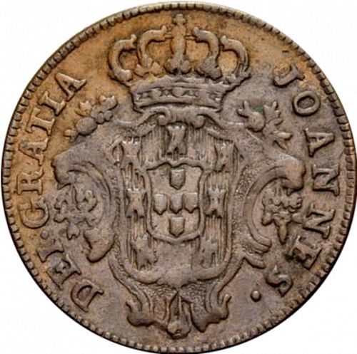 5 Réis Obverse Image minted in PORTUGAL in 1812 (1799-16 - Joâo <small>- Príncipe Regente</small>)  - The Coin Database