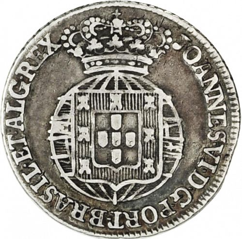 60 Réis ( 3 Vinténs ) Obverse Image minted in PORTUGAL in N/D (1816-26 - Joâo VI)  - The Coin Database