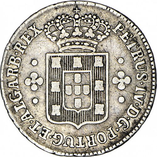 60 Réis ( 3 Vinténs ) Obverse Image minted in PORTUGAL in N/D (1828-34 - Miguel I)  - The Coin Database