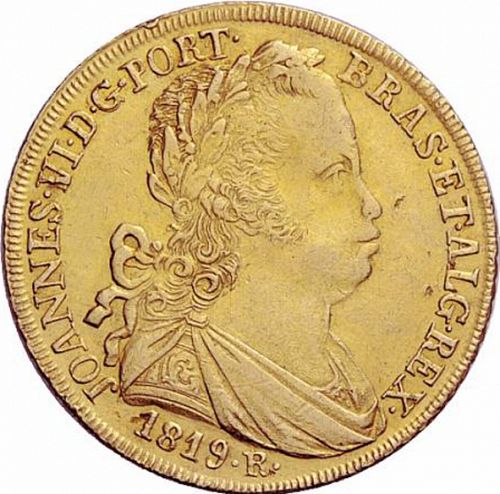 6400 Réis ( Peça ) Obverse Image minted in PORTUGAL in 1819R (1816-26 - Joâo VI)  - The Coin Database