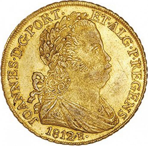 6400 Réis ( Peça ) Obverse Image minted in PORTUGAL in 1812R (1799-16 - Joâo <small>- Príncipe Regente</small>)  - The Coin Database