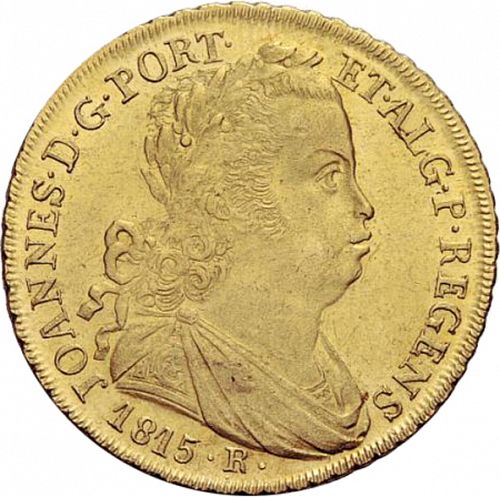 6400 Réis ( Peça ) Obverse Image minted in PORTUGAL in 1815R (1799-16 - Joâo <small>- Príncipe Regente</small>)  - The Coin Database