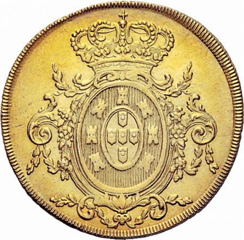 6400 Réis ( Peça ) Reverse Image minted in PORTUGAL in 1808 (1799-16 - Joâo <small>- Príncipe Regente</small>)  - The Coin Database
