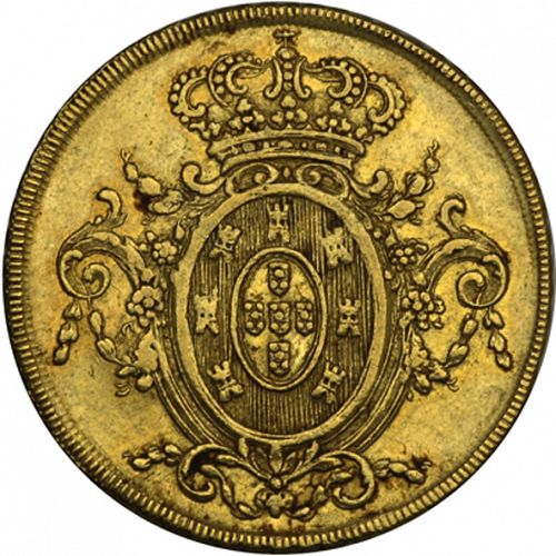 6400 Réis ( Peça ) Reverse Image minted in PORTUGAL in 1808R (1799-16 - Joâo <small>- Príncipe Regente</small>)  - The Coin Database