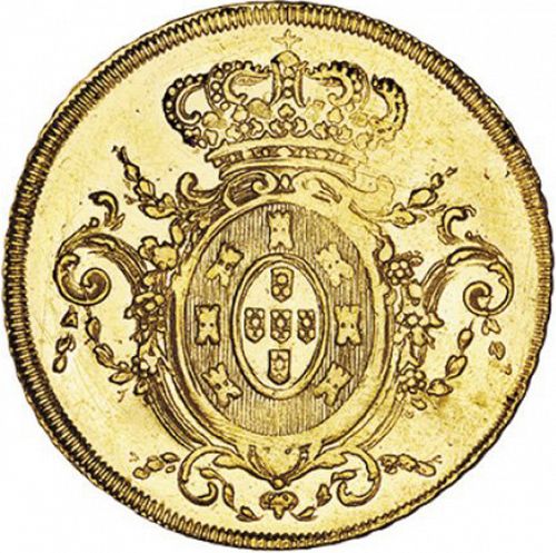 6400 Réis ( Peça ) Reverse Image minted in PORTUGAL in 1810R (1799-16 - Joâo <small>- Príncipe Regente</small>)  - The Coin Database