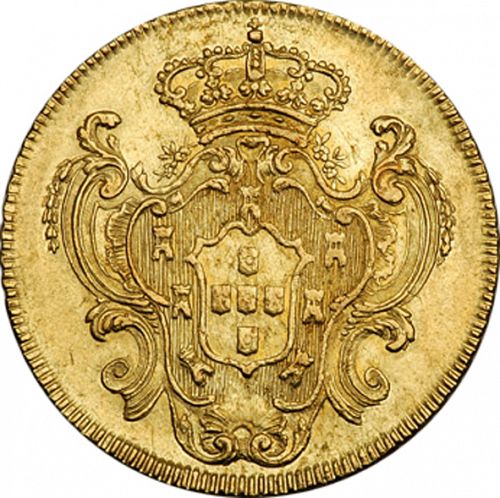 6400 Réis ( Peça ) Reverse Image minted in PORTUGAL in 1793R (1786-99 - Maria I)  - The Coin Database