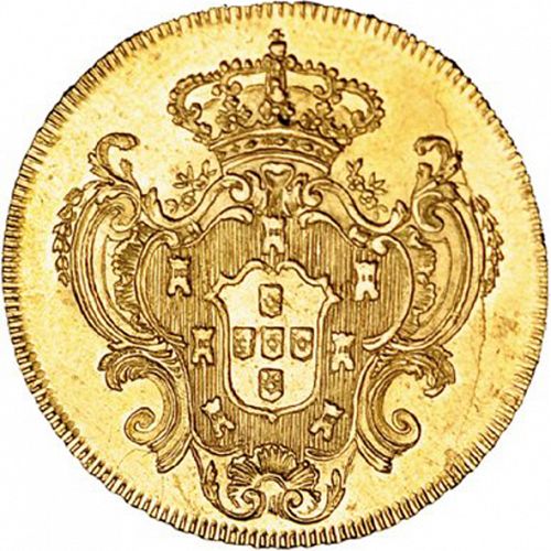 6400 Réis ( Peça ) Reverse Image minted in PORTUGAL in 1795R (1786-99 - Maria I)  - The Coin Database