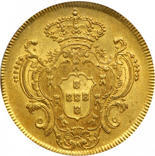 6400 Réis ( Peça ) Reverse Image minted in PORTUGAL in 1800R (1786-99 - Maria I)  - The Coin Database